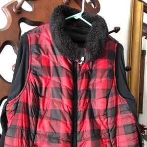 Talbots Buffalo Plaid Puffer Vest